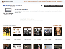 Tablet Screenshot of motivationalgenerator.com